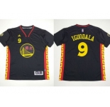 NBA Golden State Warrlors #9 Andre Iguodala Black Slate Chinese New Year Stitched Jerseys