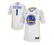 NBA Revolution 30 Golden State Warrlors #1 Ognjen Kuzmic White Alternate Stitched Jerseys
