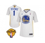 NBA Revolution 30 Golden State Warrlors #1 Ognjen Kuzmic White Alternate The Finals Patch Stitched Jerseys