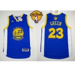 NBA Revolution 30 Golden State Warrlors #23 Draymond Green Blue The Finals Patch Stitched Jerseys