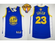 NBA Revolution 30 Golden State Warrlors #23 Draymond Green Blue The Finals Patch Stitched Jerseys