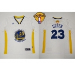 NBA Revolution 30 Golden State Warrlors #23 Draymond Green White Alternate The Finals Patch Stitched Jerseys