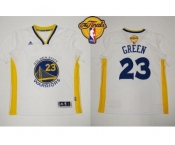 NBA Revolution 30 Golden State Warrlors #23 Draymond Green White Alternate The Finals Patch Stitched Jerseys