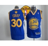 NBA Revolution 30 Golden State Warrlors #30 Stephen Curry Blue The Finals Patch Stitched Jerseys