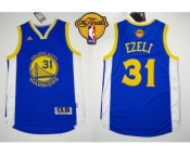 NBA Revolution 30 Golden State Warrlors #31 Festus Ezeli Blue The Finals Patch Stitched Jerseys