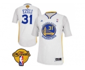NBA Revolution 30 Golden State Warrlors #31 Festus Ezeli White Alternate The Finals Patch Stitched Jerseys