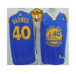 NBA Revolution 30 Golden State Warrlors #40 Harrison Barnes Blue The Finals Patch Stitched Jerseys
