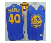 NBA Revolution 30 Golden State Warrlors #40 Harrison Barnes Blue The Finals Patch Stitched Jerseys