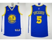 NBA Revolution 30 Golden State Warrlors #5 Marreese Speights Blue Stitched Jerseys