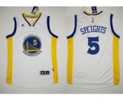 NBA Revolution 30 Golden State Warrlors #5 Marreese Speights White Stitched Jerseys