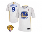 NBA Revolution 30 Golden State Warrlors #9 Andre Iguodala White Alternate The Finals Patch Stitched Jerseys