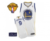 NBA Revolution 30 Golden State Warrlors #9 Andre Iguodala White Autographed The Finals Patch Stitched Jerseys