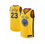 Nike Golden State Warriors #23 Draymond Green Gold NBA Swingman City Edition Jersey
