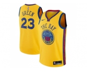 Nike Golden State Warriors #23 Draymond Green Gold NBA Swingman City Edition Jersey