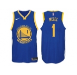 Nike NBA Golden State Warriors #1 JaVale McGee Jersey 2017-18 New Season Blue Jersey