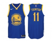Nike NBA Golden State Warriors #11 Klay Thompson Jersey 2017-18 New Season Blue Jersey