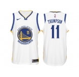Nike NBA Golden State Warriors #11 Klay Thompson Jersey 2017-18 New Season White Jersey