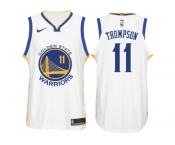 Nike NBA Golden State Warriors #11 Klay Thompson Jersey 2017-18 New Season White Jersey