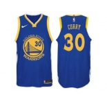 Nike NBA Golden State Warriors #30 Stephen Curry Jersey 2017-18 New Season Blue Jersey