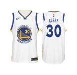 Nike NBA Golden State Warriors #30 Stephen Curry Jersey 2017-18 New Season White Jersey