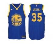 Nike NBA Golden State Warriors #35 Kevin Durant Jersey 2017-18 New Season Blue Jersey