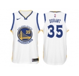 Nike NBA Golden State Warriors #35 Kevin Durant Jersey 2017-18 New Season White Jersey