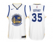 Nike NBA Golden State Warriors #35 Kevin Durant Jersey 2017-18 New Season White Jersey
