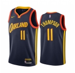 Nike Warriors #11 Klay Thompson Navy NBA Swingman 2020-21 City Edition Jersey