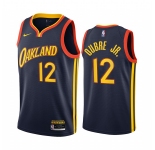 Nike Warriors #12 Kelly Oubre Jr Navy NBA Swingman 2020-21 City Edition Jersey