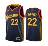 Nike Warriors #22 Andrew Wiggins Navy NBA Swingman 2020-21 City Edition Jersey
