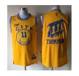 nba golden state warriors #11 thompson yellow