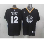 nba golden state warriors #12 bogut black
