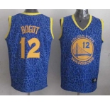 nba golden state warriors #12 bogut blue leopard print[2014 new]