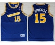 nba golden state warriors #15 sprewell blue[revolution 30 swingman][Sprewell]