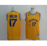 nba golden state warriors #17 mullin yellow