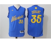 nba golden state warriors #35 durant blue[2016 Christmas edition]