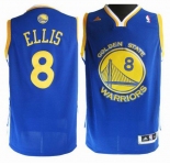 nba jersey golden state warrlors #8 ellis blue(fans edition)