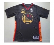 nba jerseys golden state warriors #30 curry black[2015 armorslays]