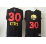 nba jerseys golden state warriors #30 curry black[2015 new]