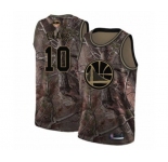 Women Golden State Warriors #10 Jacob Evans Swingman Camo Realtree Collection Basketball 2019 Basketball Finals Bound Jersey