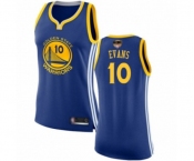 Women Golden State Warriors #10 Jacob Evans Swingman Royal Blue Basketball 2019 Basketball Finals Bound Jersey - Icon Edition