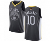 Women Golden State Warriors #10 Tim Hardaway Swingman Black 2019 Basketball Finals Bound Basketball Jersey - Statement Edition