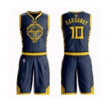 Women Golden State Warriors #10 Tim Hardaway Swingman Navy Blue Basketball Suit 2019 Basketball Finals Bound Jersey - City Edition