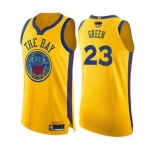 Women Golden State Warriors #23 Draymond Green Swingman Gold 2019 Basketball Finals Bound Basketball Jersey - City Edition