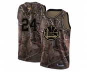 Women Golden State Warriors #24 Rick Barry Swingman Camo Realtree Collection Basketball 2019 Basketball Finals Bound Jersey