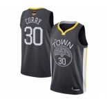 Women Golden State Warriors #30 Stephen Curry Swingman Black 2019 Basketball Finals Bound Basketball Jersey - Statement Edition