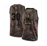 Women Golden State Warriors #30 Stephen Curry Swingman Camo Realtree Collection Basketball 2019 Basketball Finals Bound Jersey