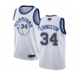 Women Golden State Warriors #34 Shaun Livingston Authentic White Hardwood Classics 2019 Basketball Finals Bound Basketball Jersey