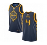 Women Golden State Warriors #4 Quinn Cook Swingman Navy Blue Basketball 2019 Basketball Finals Bound Jersey - City Edition
