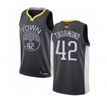 Women Golden State Warriors #42 Nate Thurmond Swingman Black 2019 Basketball Finals Bound Basketball Jersey - Statement Edition